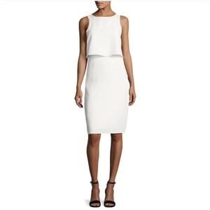 Rag & Bone Cream/White Sleeveless Open Back Dress Size L